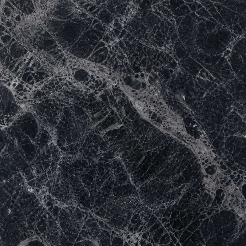 Sirius Black Marble Vessel Sink — Star-Veined — detail 2