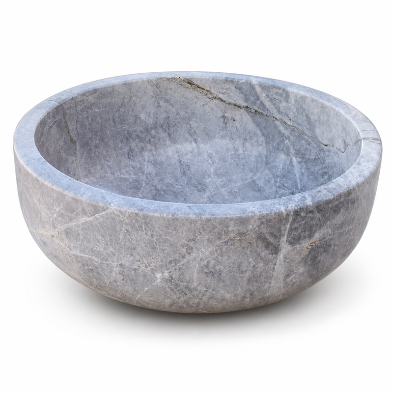 Sirius Silver Marble Vessel Sink — Star-Veined — detail 6