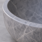 Sirius Silver Marble Vessel Sink — Star-Veined