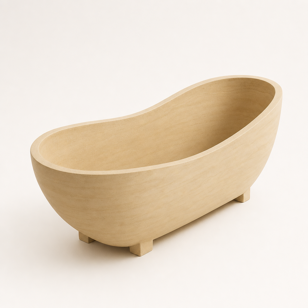 Travertine Freestanding Bathtub