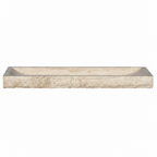 Ivory Travertine Standard Vessel Sink