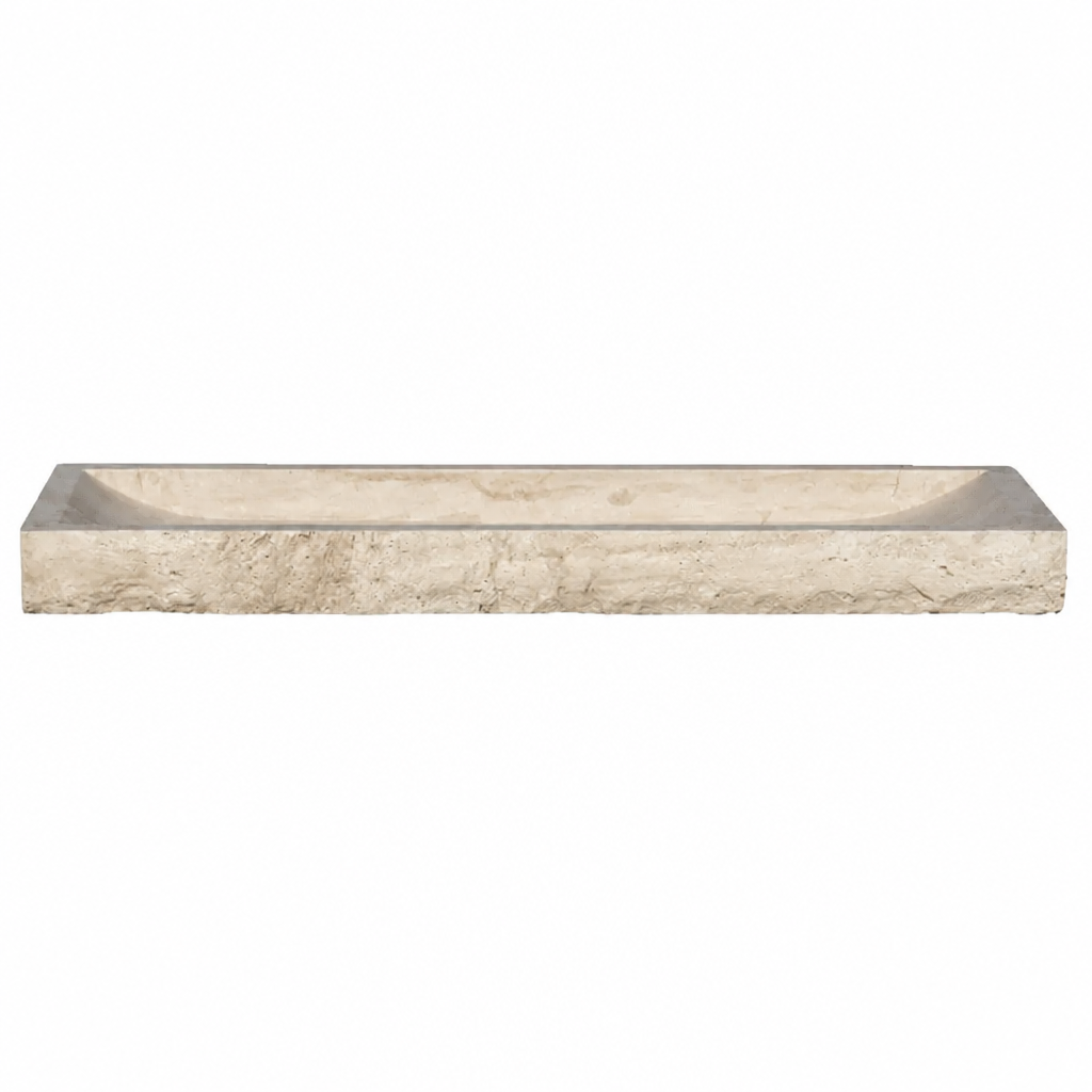 Ivory Travertine Standard Vessel Sink