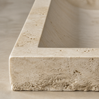 Ivory Travertine Standard Vessel Sink