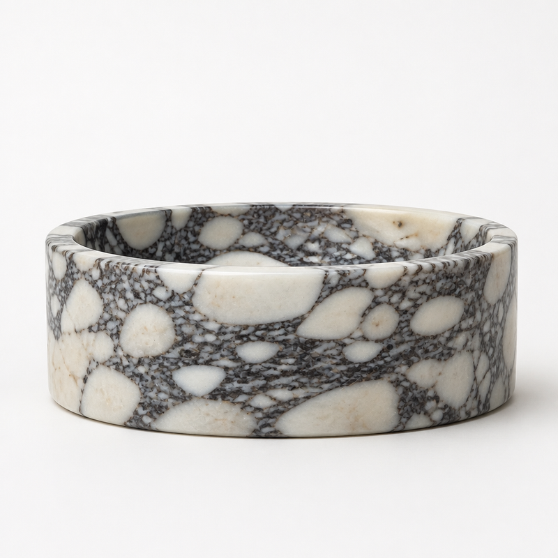Calacatta Viola Marble Sculpted Vessel Sink — detail 3
