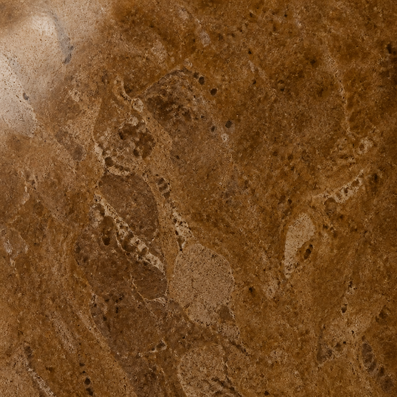 Walnut Brown Travertine Vessel Sink — detail 2