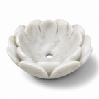 Flower-Shaped Marble Vessel Sink