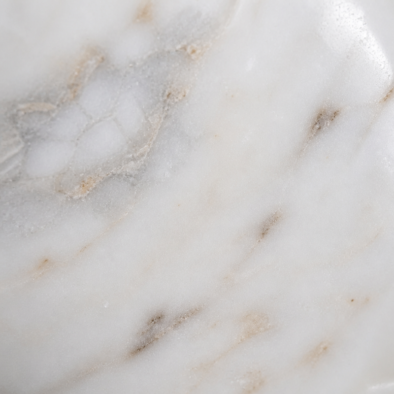 Flower-Shaped Marble Vessel Sink — detail 1